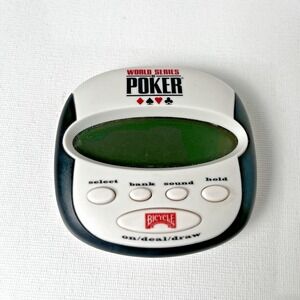 World Series of Poker Electronic Handheld Game WSOP Bicycle Tested Working
